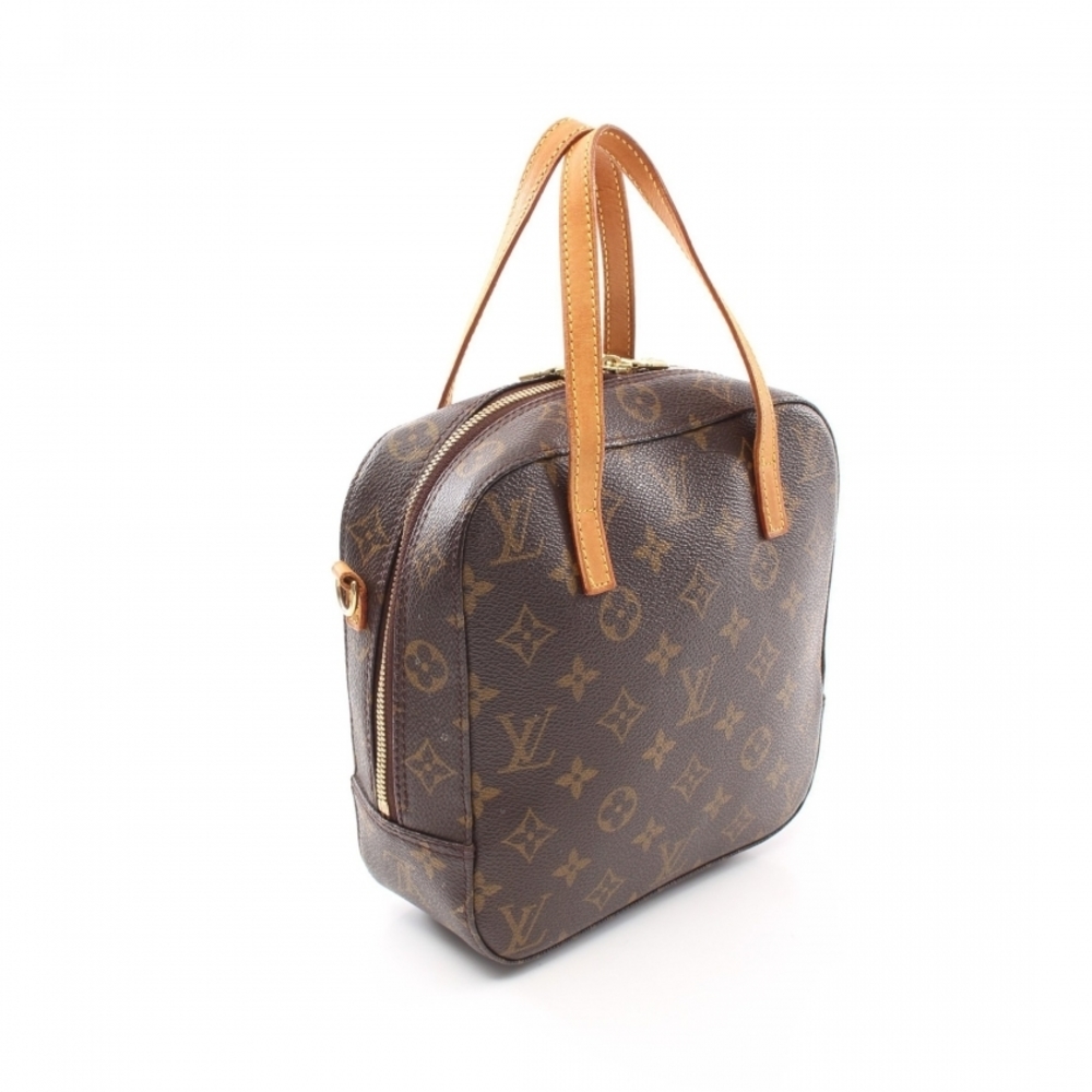 Louis Vuitton Spontini Monogram Handbag Brown